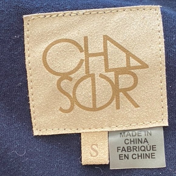 CHASER Long Sleeve Navy Pull Over Dress, Sz Small - Picture 6 of 6